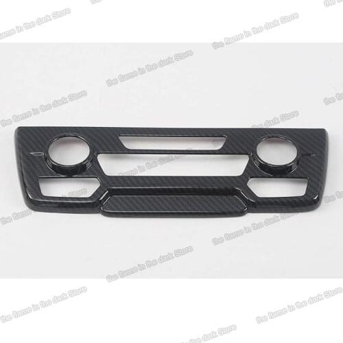 Lsrtw2017 carbon car center control air conditioning control adjust panel trim for honda crv 2017 2018 2019 2020 2021 cr-v