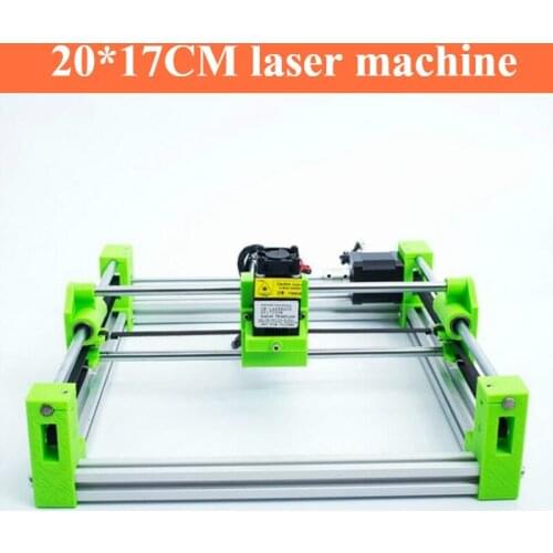 20*17CM mini Laser Engraving Machine 3D printing version Blue Violet green color laser height adjustable Carving in Wood Router