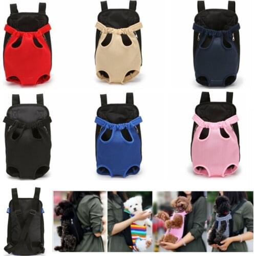 Multi Size Pet Cat Dog Carrier Breathable Mesh Travel Pets Backpack Shoulder Handle Bags for Small Dog Cat Adjustable