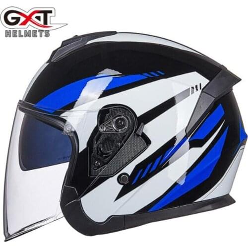 GXT New Motorcycle Helmet Moto Helmet Breath Scooter Half Face Biker Motorbik Helmet with Removeable Linner for Men Women
