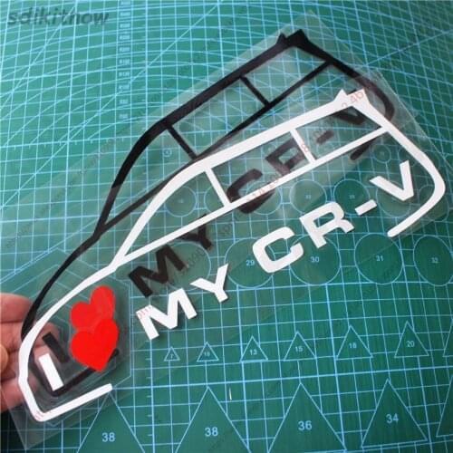 New I love my car Vinly Decal Styling Door Windows Trunk Sticker For honda crv 2019 2020 2014 2018 2013 2015 2017 accessories