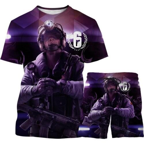 2021 New Mens 2-piece Short Sleeve + Shorts 3dt Shirt Sports Suit Mens Fitness Beach Pants Outdoor Running Mens Printing