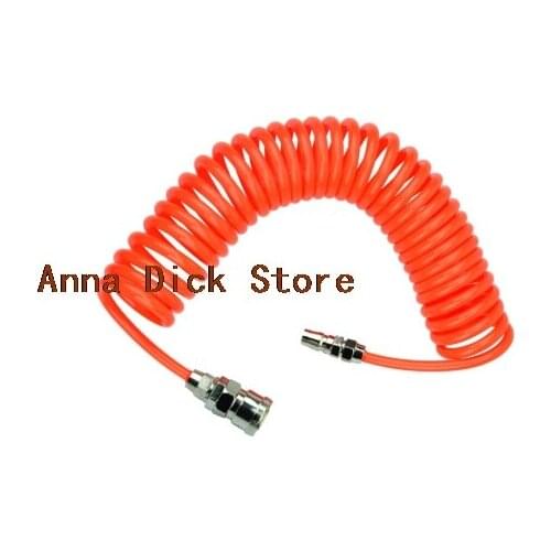 Hose For Compressor Air Tool 8x5MM High Pressure PU Tube Pipe Gas Spring Pneumatic Telescopic Spiral with pneumatic gun