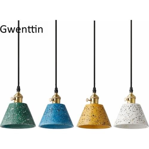 Modern Cement Pendant Lights Nordic Led Hanging Lamp for Living Room Light Fixtures Loft Industrial Deocr Suspension Luminaire