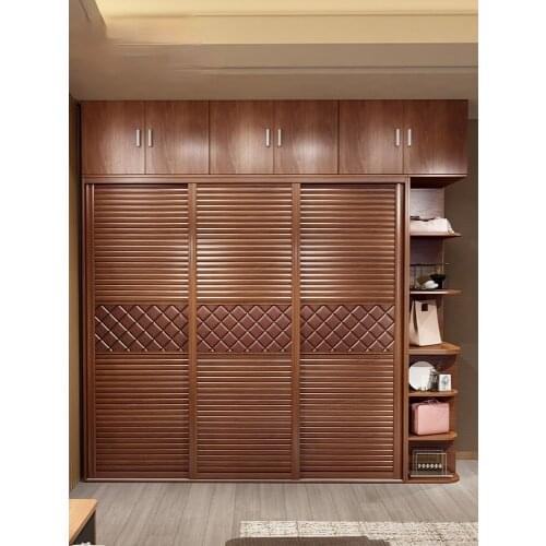 Modern sliding door wardrobe bedroom home overall assembly door-to-door collection wardrobe