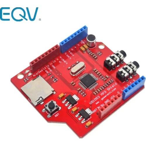 VS1053 VS1053B Stereo Audio MP3 Player Shield Record Decode Development Board Module With TF Card Slot For Arduino UNO R3