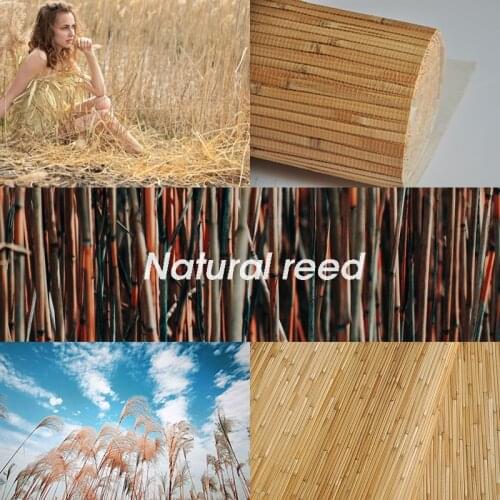 MYWIND Natural Reed WallPaper Pastoral Style Home Office Decor Wallpaper
