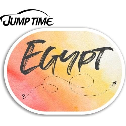 Jump Time for Egypt Vinyl Stickers Egyptian Travel Sticker Luggage Laptop Car Bumper Decal Waterproof Car Accessories