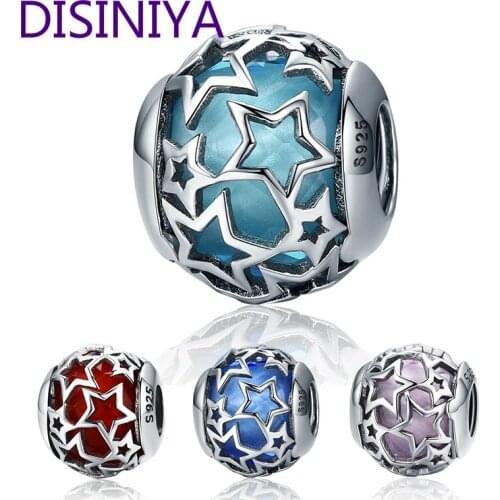 925 Sterling Silver Radiant Hearts, Moonlight Blue Crystal & Clear CZ Charms Fit Original Bracelet Jewelry Making ZSCC321058