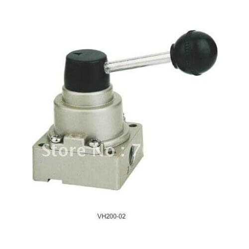 1pcs VH200-02 5 way 3 position 1/4" BSPT Hand Lever Air Valve Closed Center