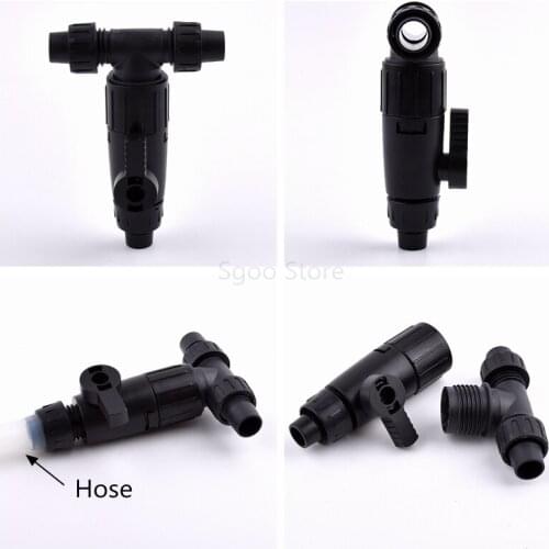 12/16MM Pagoda Hose Quick Connect Tee Valve Garden Irrigation Fittings Aquarium Quick Release Tee Valve Of Water Pipe Fish Tank