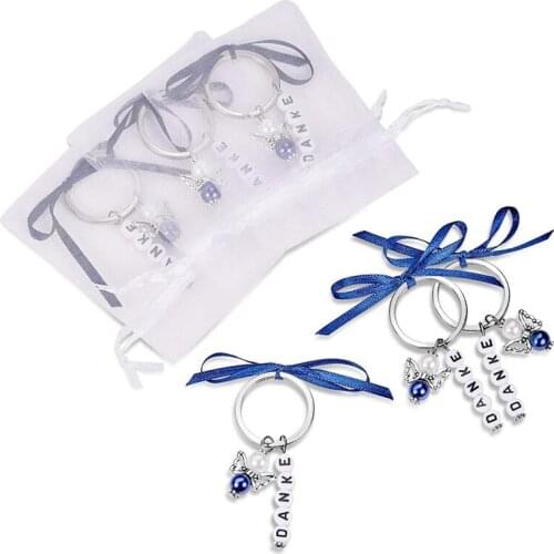 15 Keychain Organza Pouches Favors Wedding Baptism Christmas Birthday Communion Confirmation Gift
