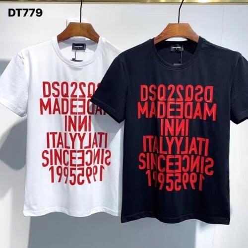 2021 Fashion Trend Dsquared2 Mens Premium Printed Short Sleeve T-Shirt DT779