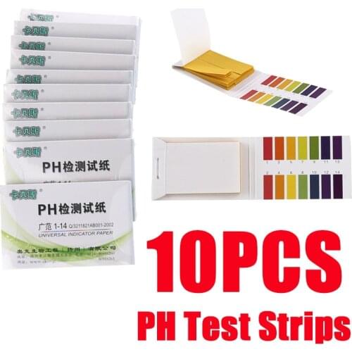 5/10PCS PH Papers Strips PH 1-14 Universal Full Range Litmus Test Paper Strips Laboratory Tools 80 Strips In 1pcs