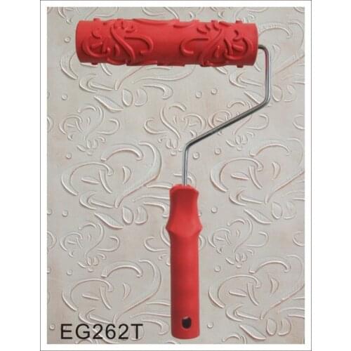 7" Rubber Roller Embossed Texture Pattern Paint Roller Home Decoration Paint Brush Background Wall Tool 7 Inch