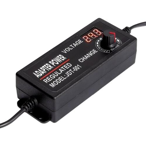 9-24V 3A Adjustable AC/DC Power Supply Regulator Adapter with Voltage Display Charger Transformer Universal