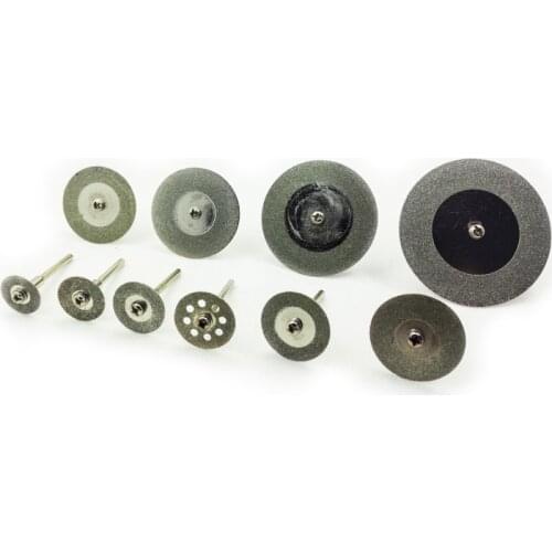 Diamond Cutter Blade with mandrel for Dremel Rotory Grinder Circular Saw Blade 16 18 20 22 25 30 35 40 50 60mm