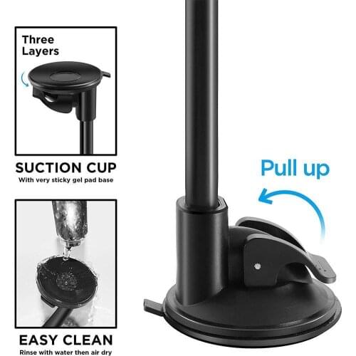 Car Suction Cup Base Mobile Phone Holder Can Be Bent For Phone Holder Phone Supp Mobile Holder To Degrees Install Windshiel W2K4