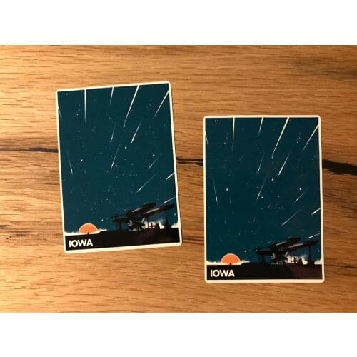 IOWA Oldschool Aufkleber Travel Bus Oldtimer Vintage USA V8 Amerika TR016