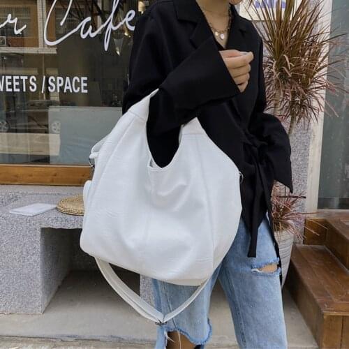 Large Hobo Bags for Women 2020 Large Luxury Handbags Women Bags Designer Pu Leather Tote Shoulder Bag Big Female Crossbody Bags