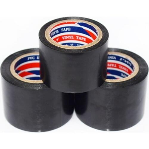 Black Transformer Electric Wire Insulation Self Adhesive Tape Electrical PVC Waterproof Duct Tape Flame Retardant Plastic Tape