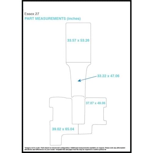 Essex 27 Cockpit Pad Boat EVA Teak Decking 1/4" 6mm