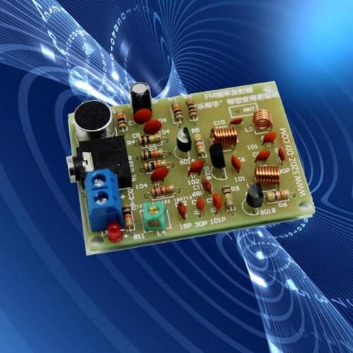 FM Stereo Radio Module With Microphone DIY Kit Adjustable DC Transmitter Wireless 88-108MHz 3V A4F0