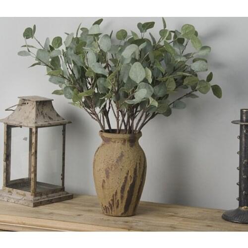 Artificial Plant Green Fake Leaf Foliage Home Office Garden Decoration Artificial Flowers Autumn Decoration