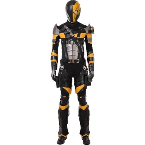 New DC Super Villain Deathstroke Cosplay Costume Men Full Set Slade Joseph Wilson Cosplay Costume Halloween Costumes For Men