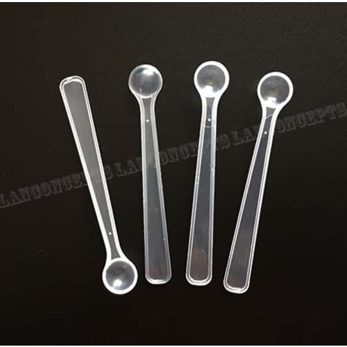 0.25 gram Lab Micro Scoop 0.25g 0.5ml translucence Plastic Measuring Spoon long handle- 1000pcs/lot wholesale