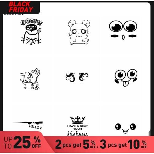 Hot Toilet Home Decoration Wall Decal Vinyl Kitchen Wall Stickers Wallpaper Toilet Bathrooms Wall Stickers Wall Sticker