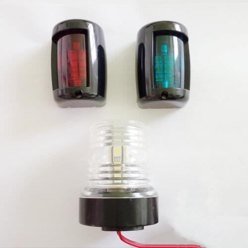 Marine Boat Yacht 12V LED Mini Starboard/Port Light And All Round 360 Degree Navigation Light