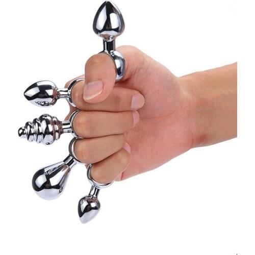 Pull ring anal plug sex toy mini round metal stainless steel smooth steel butt small tail female/male dildo personal products