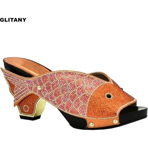 New Arrival Women Shoes Decorated with Rhinestone Italy Women Shoes for Party Italian Women Summer Sexy High Heels Pumps Party