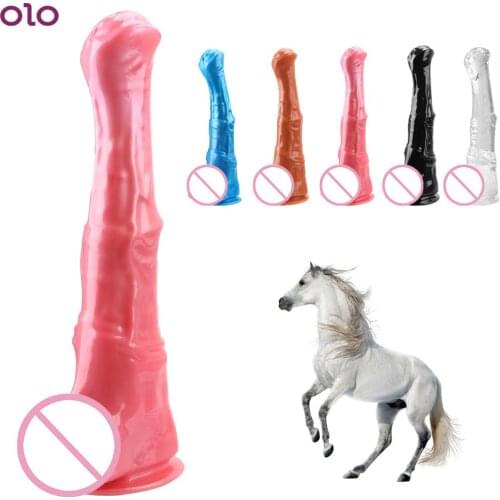 OLO Jumbo Dildo Huge Anal Plug With Suction Cup Gigantic Realistic Horse Dildo Masturbation Sex Toys for Women Adult Products