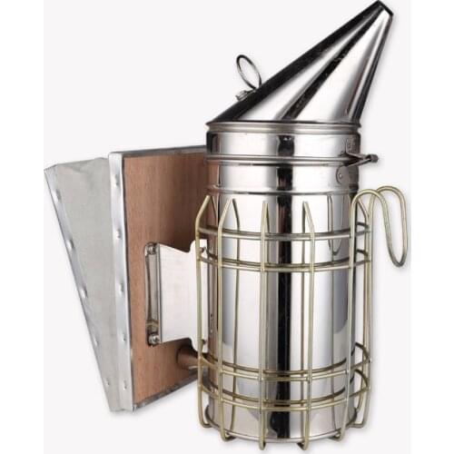 Beekeeping Smoker Stainless Steel Manual Bee Smoke Transmitter Kit Beekeeping Tool Apiculture Smoke Sprayer WF
