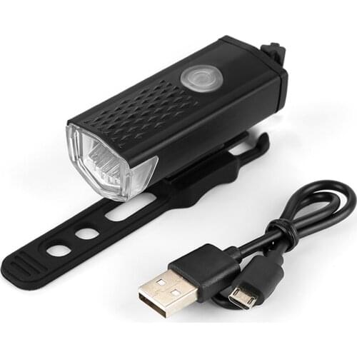 Bicycle Front Light LED Bicycle Light Front Light USB Rechargeable Bicycle Light LED Bike Front Headlight With 1PC USB Cable