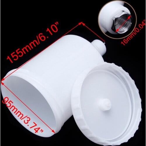Air Gravity Feed Spray Paint Gun Plastic Cup Pot Fastmover Threaded Connector t15