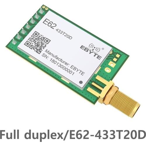Full Duplex RF Module UART 433MHz 20dBm SMA-K Antenna DIP E62-433T20D Wireless Transceiver Transmitter Receiver high reliability