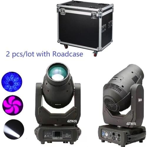 2pcs/lot Night Club Stage Light Super Beam 250w Moving Head Light Packed with Flightcase
