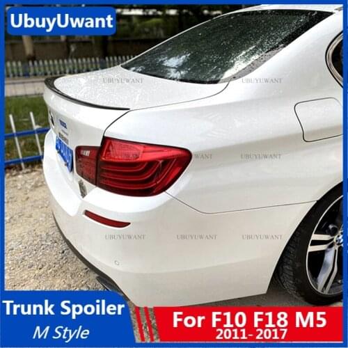 UBUYUWANT For BMW F10 F18 2011-2017 Spoiler High Quality ABS Car Rear Lip Wing For BMW M5 520i 525i 528i 535i Rear Trunk Spoiler