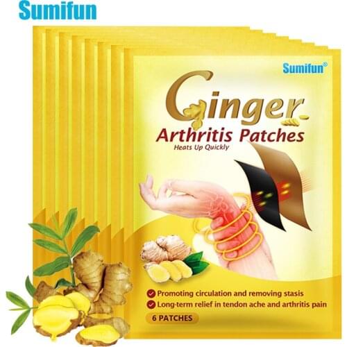 Sumifun 30pcs Ginger Arthritis Pain Relief Plaster For Hand Wrist Thumb Finger Tendon Sheath Therapy Tenosynovitis Patch
