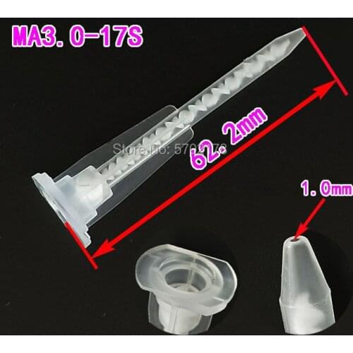 100pc AB glue mixing tube static mixer epoxy adhesive mixing nozzle for AB glue caulking gun hand tool