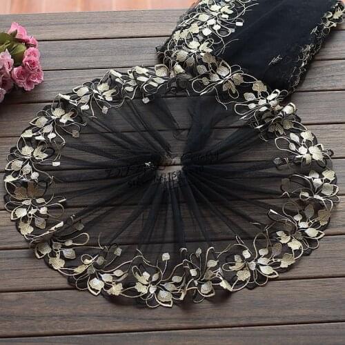 2yards/lot 23cm wide Embroidered Tulle Lace trim mesh Lace Ribbon ~French Lace Fabric ~ beautiful