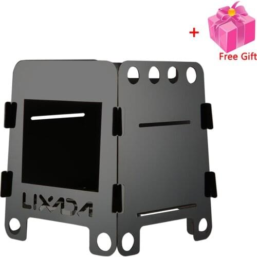 Outdoor Lightweight Camping Wood Stove Portable Outdoor Folding Titanium Wood Stove Burning Picnic Alcohol Wood Stove