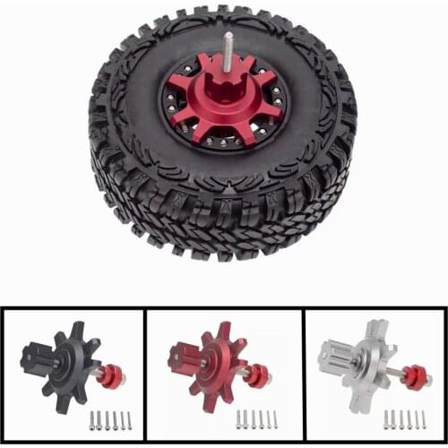 Universal 1.9/2.2" Aluminum Alloy Beadlock Wheel Hub Rims for 1/10 Scale RC Rock Crawler Car Accessories