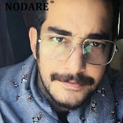 NODARE Retro Square Sunglasses Women Men Vintage Gradient Shades Sun Glasses Female Male Flat Mirror Luxury Brand Design Eyewear