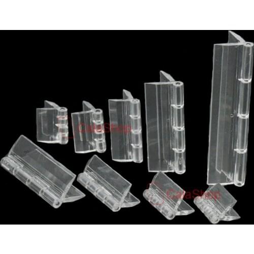 5 Pcs / Lot Acrylic Plastic Folding Hinges Plexiglass Cabinet Hinges Home Doors Window Furniture Transparent