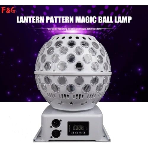 Lantern Rotating Magic Ball LED Sound Activated Dance Disco Strobe Light DJ Magic Stage Lights For Christmas Holiday KTV Party