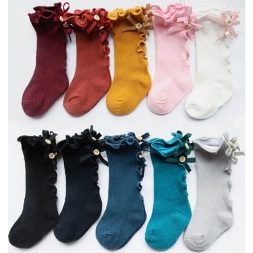 Lawadka Cotton Kid Princess Girls Socks Childrens Knee High Socks Beauty Baby Leg Warmers New Born Baby Girl Sock